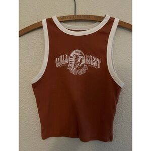 Hollister Wild West Crop Top Women’s Size Medium